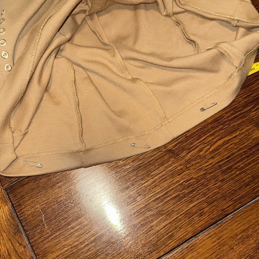 London Times camel tan long sleeve dress size 14 - Picture 8 of 8